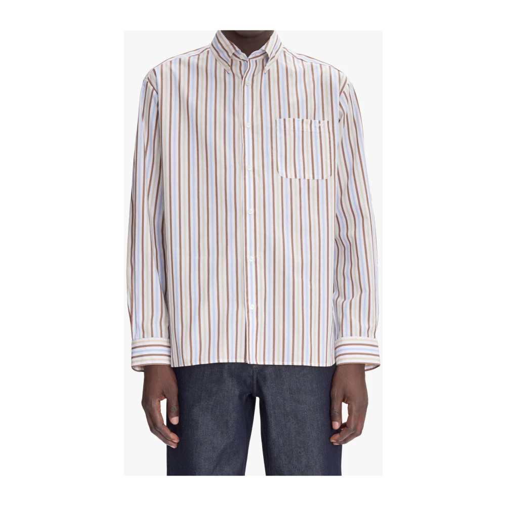 A.p.c. Mateo Logo Overhemd Multicolor Heren