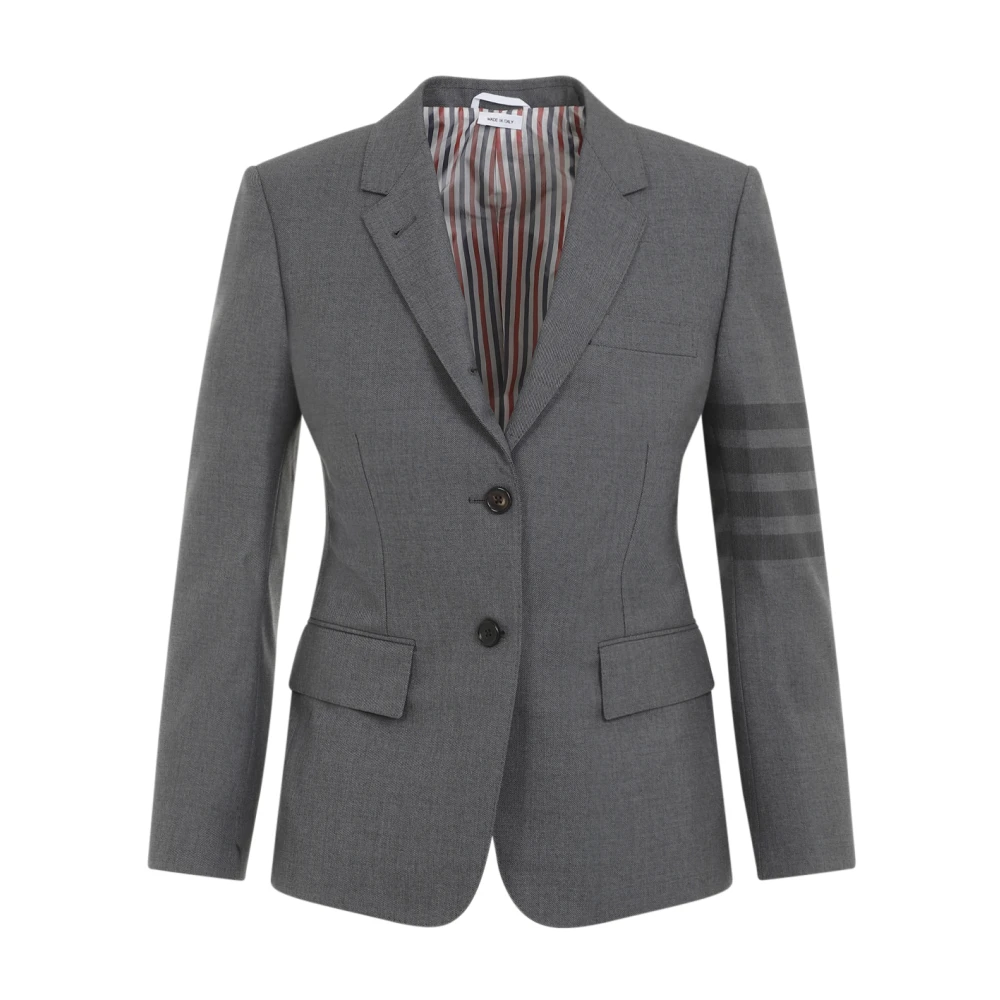 Thom Browne Klassieke Sportjas Gray Dames