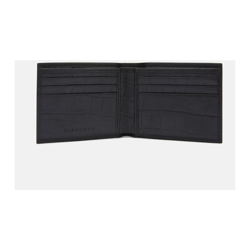 John Richmond Portemonnee met logo Black Heren