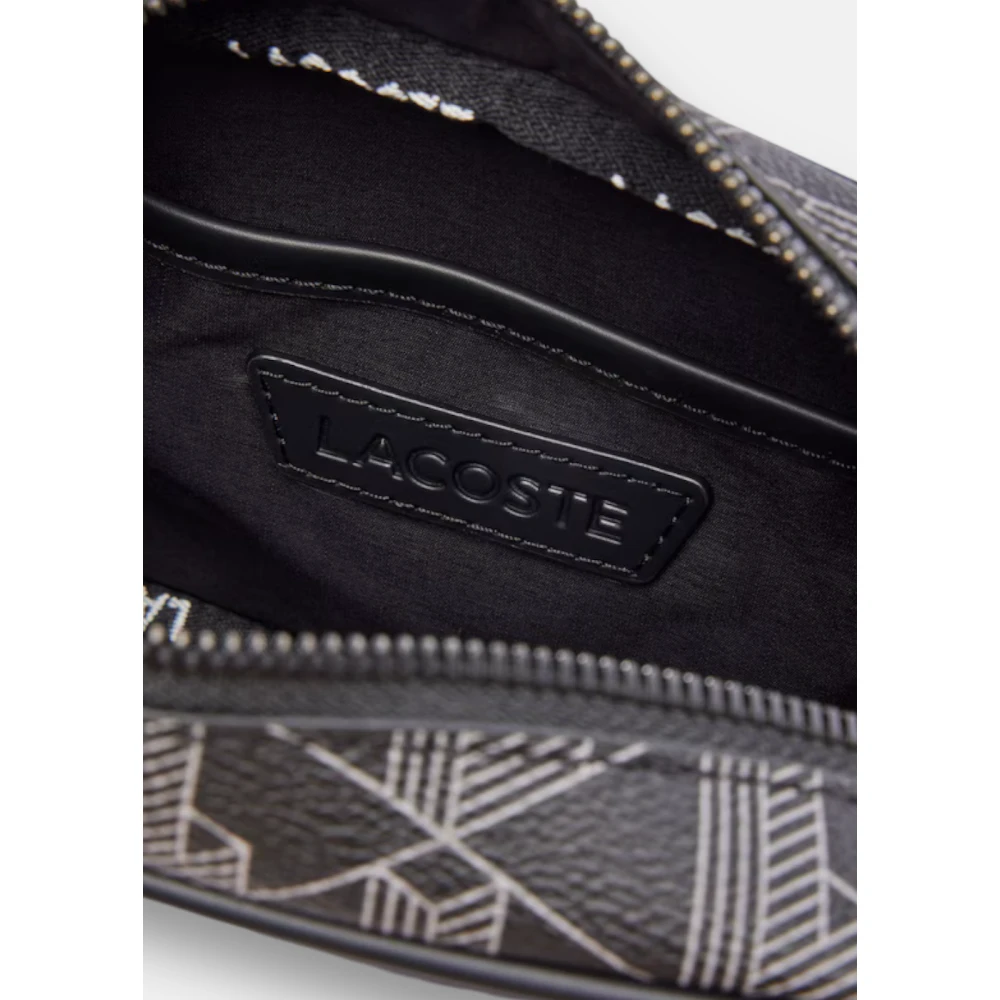 Lacoste Monogram Reporter Tas Blend Design Black Heren