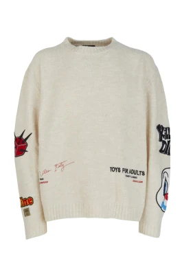 Patch Bouclé Sweater