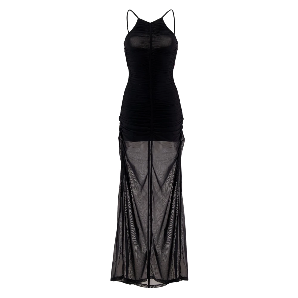 Diesel Vrouw Zwart Kleedjes Dames, S, Nylon, Slim E Jurk