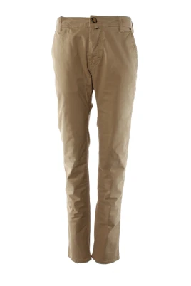 Slim Fit Beige Herrbyxor