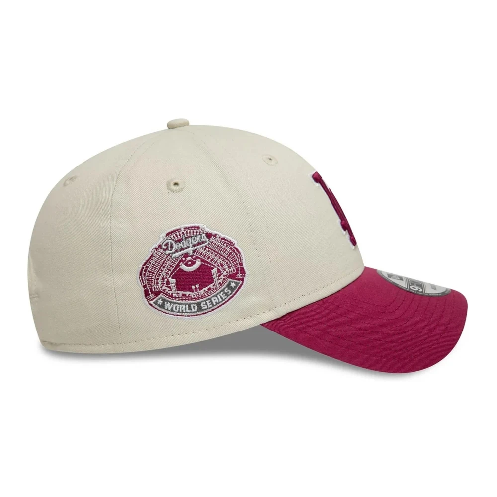 new era Beige Dodgers WS Patch Pet Beige Heren