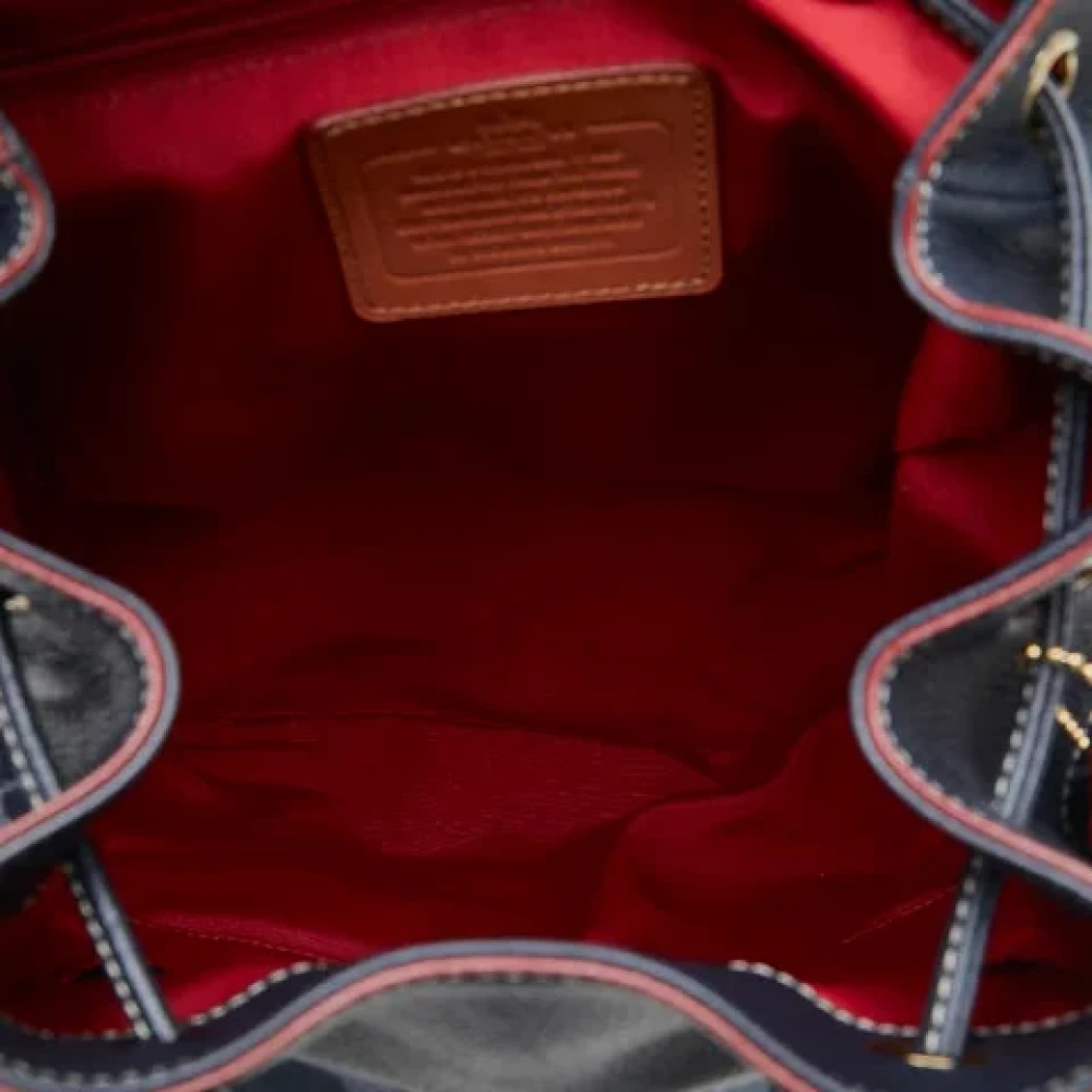 Coach Pre-owned Canvas backpacks Blue Dames