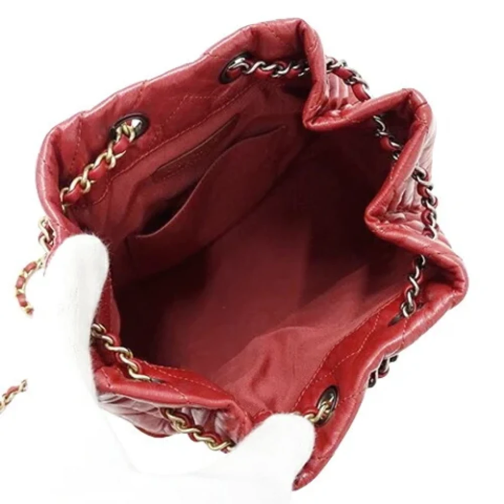 Chanel Vintage Pre-owned Fabric shoulder-bags Red Dames