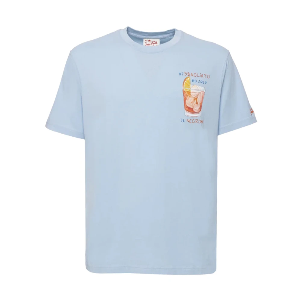MC2 Saint Barth t-shirts blauw Blue Heren