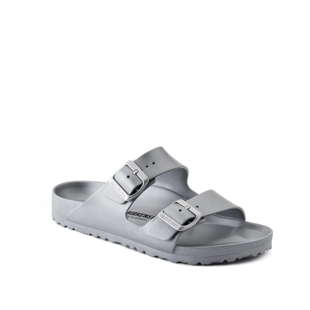 Birkenstock Men's Gray Flat Sandals, 3 Uk, Flat Sandals