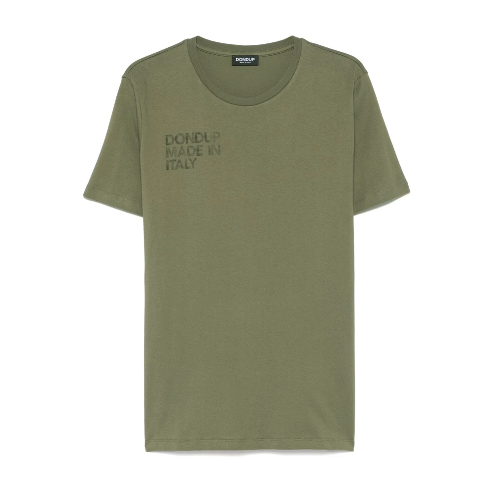 Dondup Groene Crew Neck T-shirt Green Heren