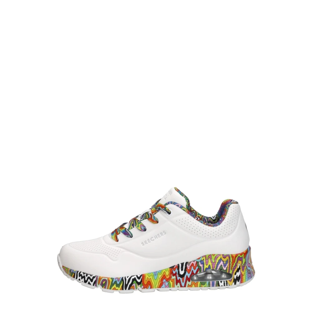 Skechers Uno Mini Drip Dames Schoenen Wit