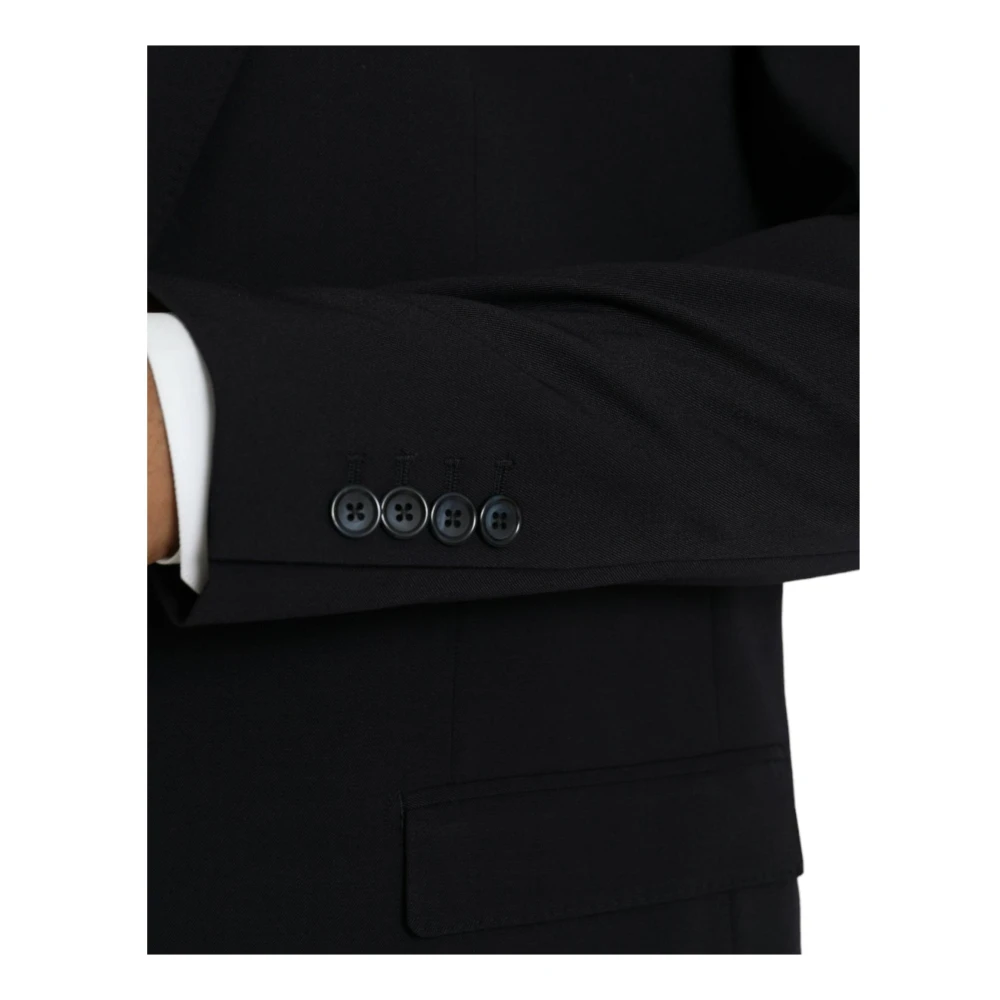 Dolce & Gabbana Slim Fit Single Breasted Blazer Black Heren