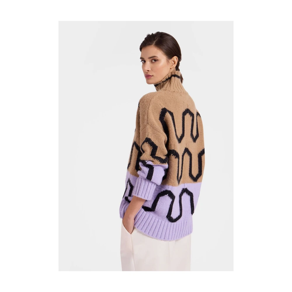 La DoubleJ Comber Turtleneck Beige Dames