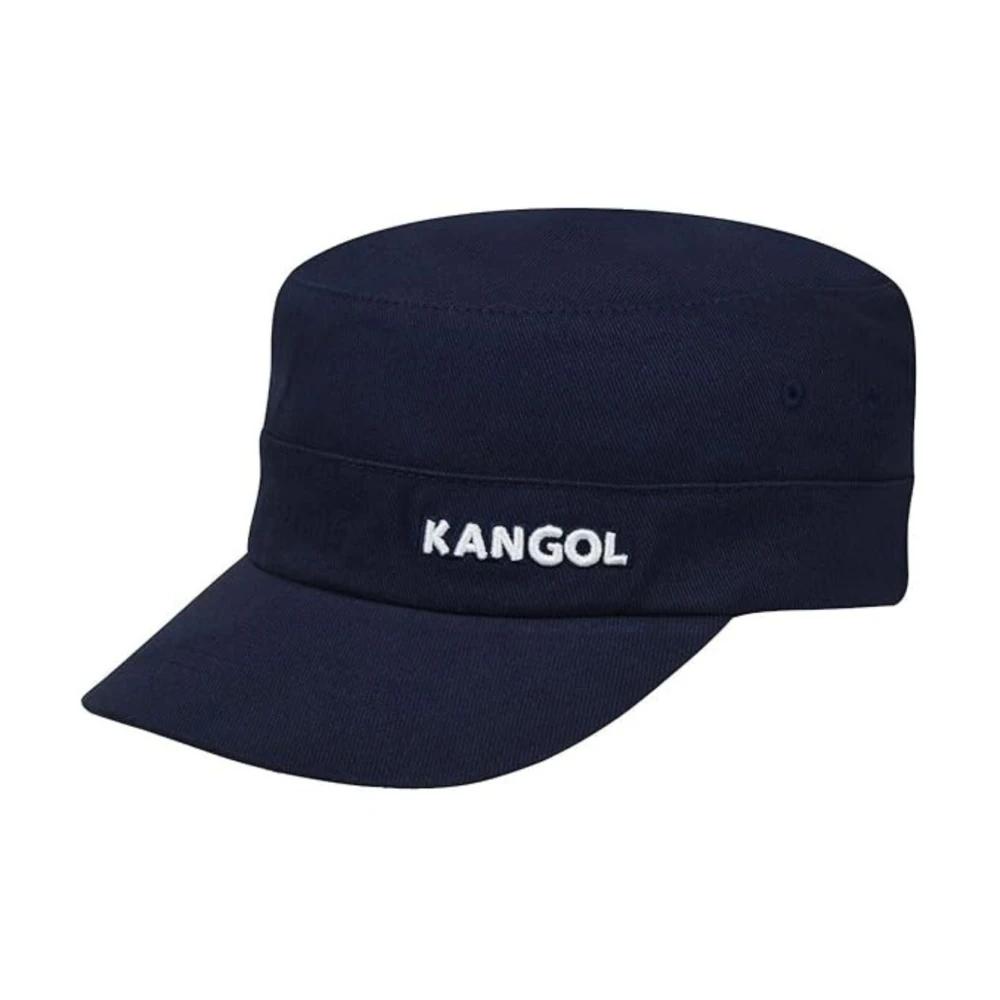Kangol Women's Blue Hats & Caps, S/M, Navy Cotton Army Cap With Hidden Pocket