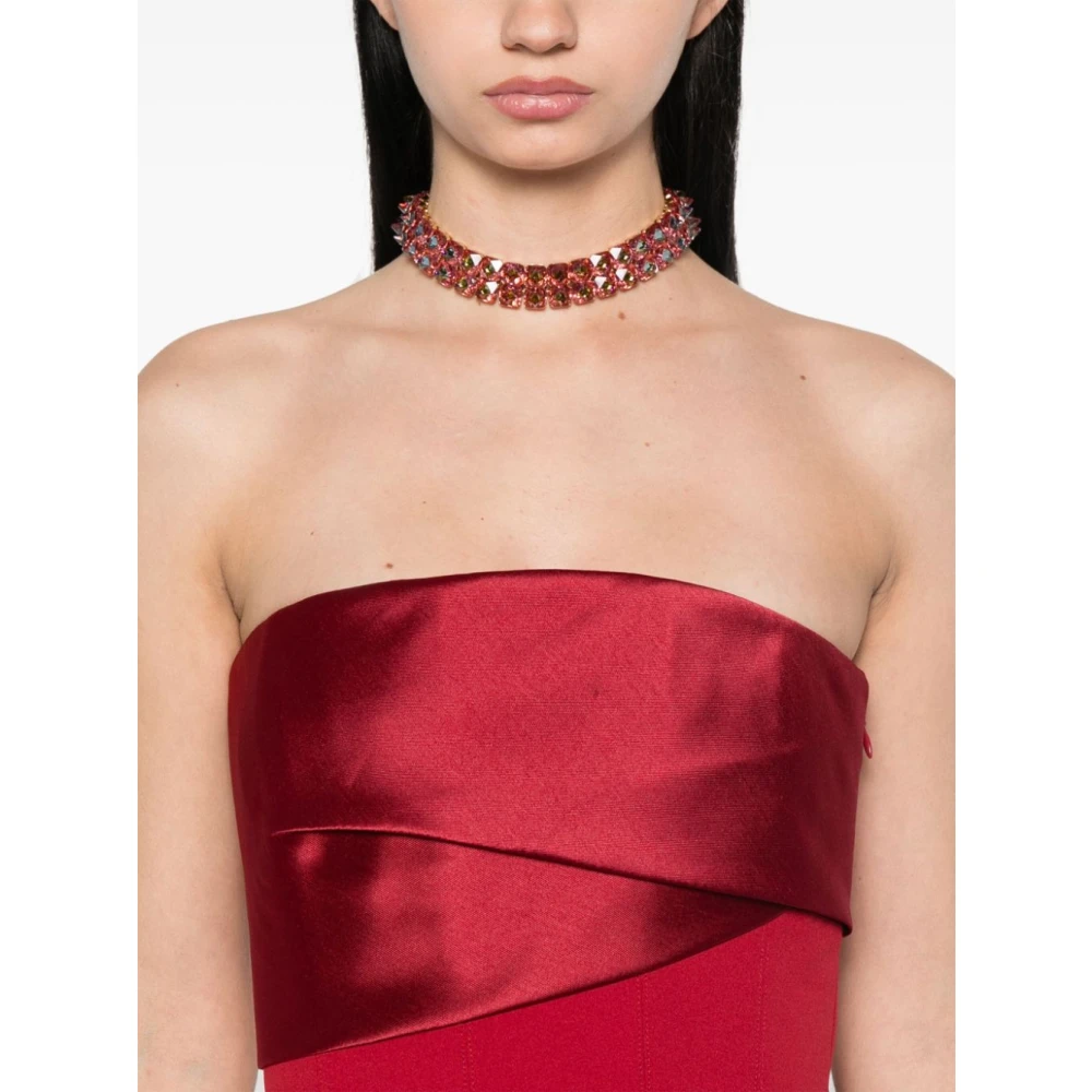 Solace London Rode Jurken voor Vrouwen Elegante Stijl Red Dames