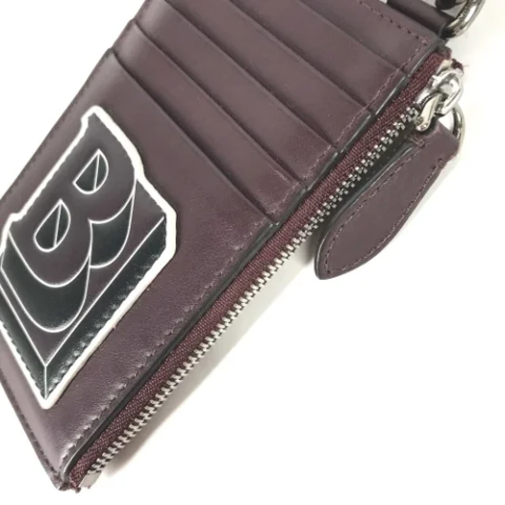 Burberry Vintage Pre-owned Leather wallets Purple Dames