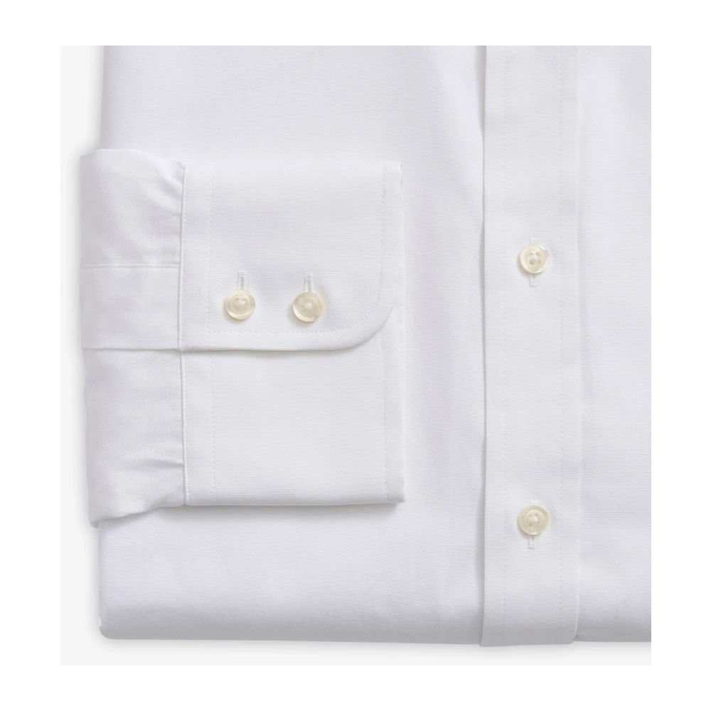 Brooks Brothers Wit Regular Fit Thomas Mason Katoenen Overhemd met Engelse Spreidkraag White Heren
