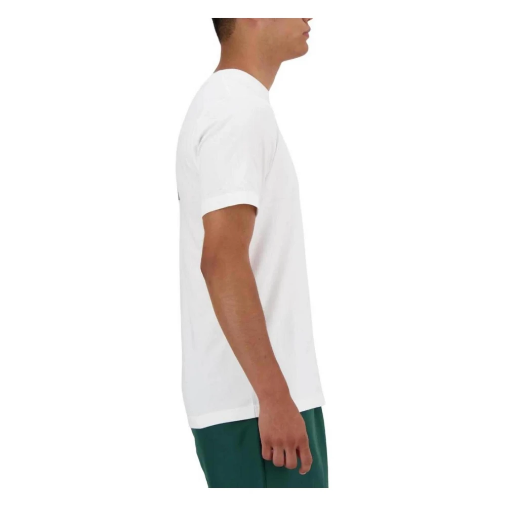 New Balance Klassiek Katoenen Heren T-Shirt White Heren