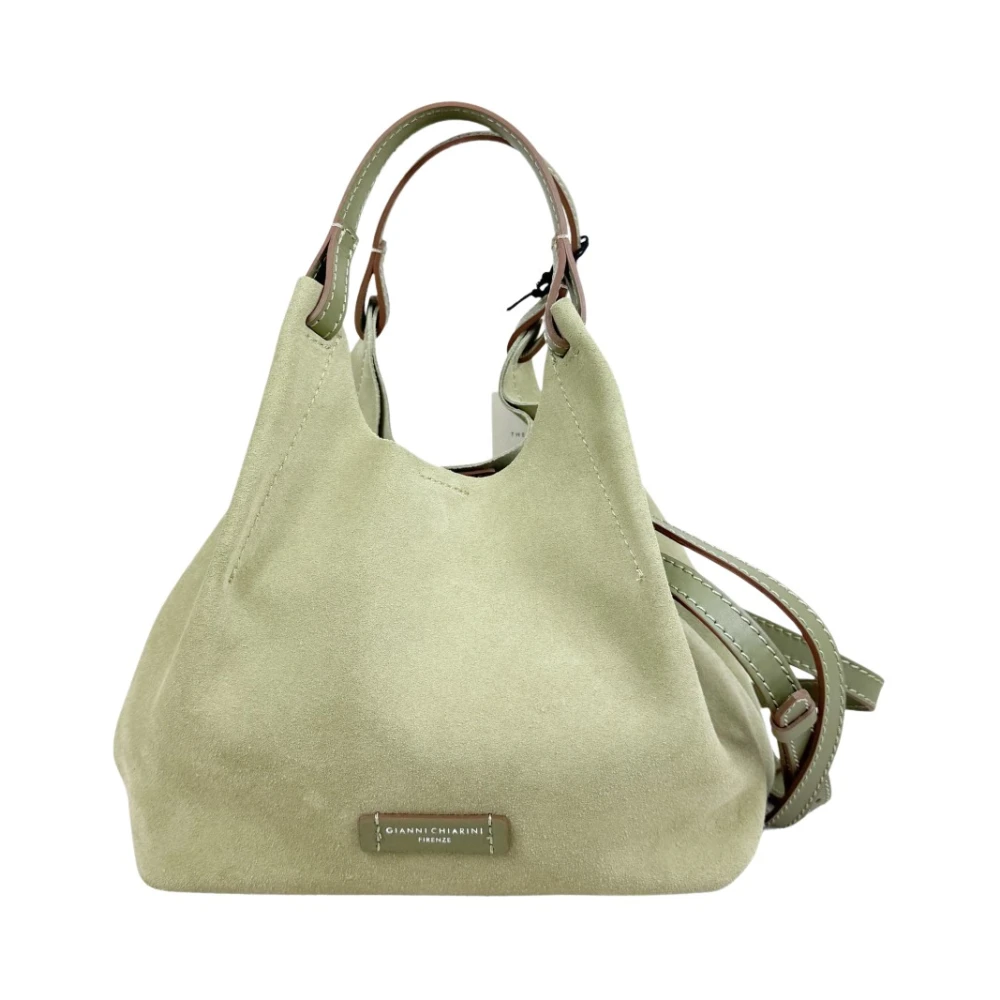 Gianni Chiarini Women's Green Shopping Bags, One Size, Dua Borsa A Mano + Tracolla