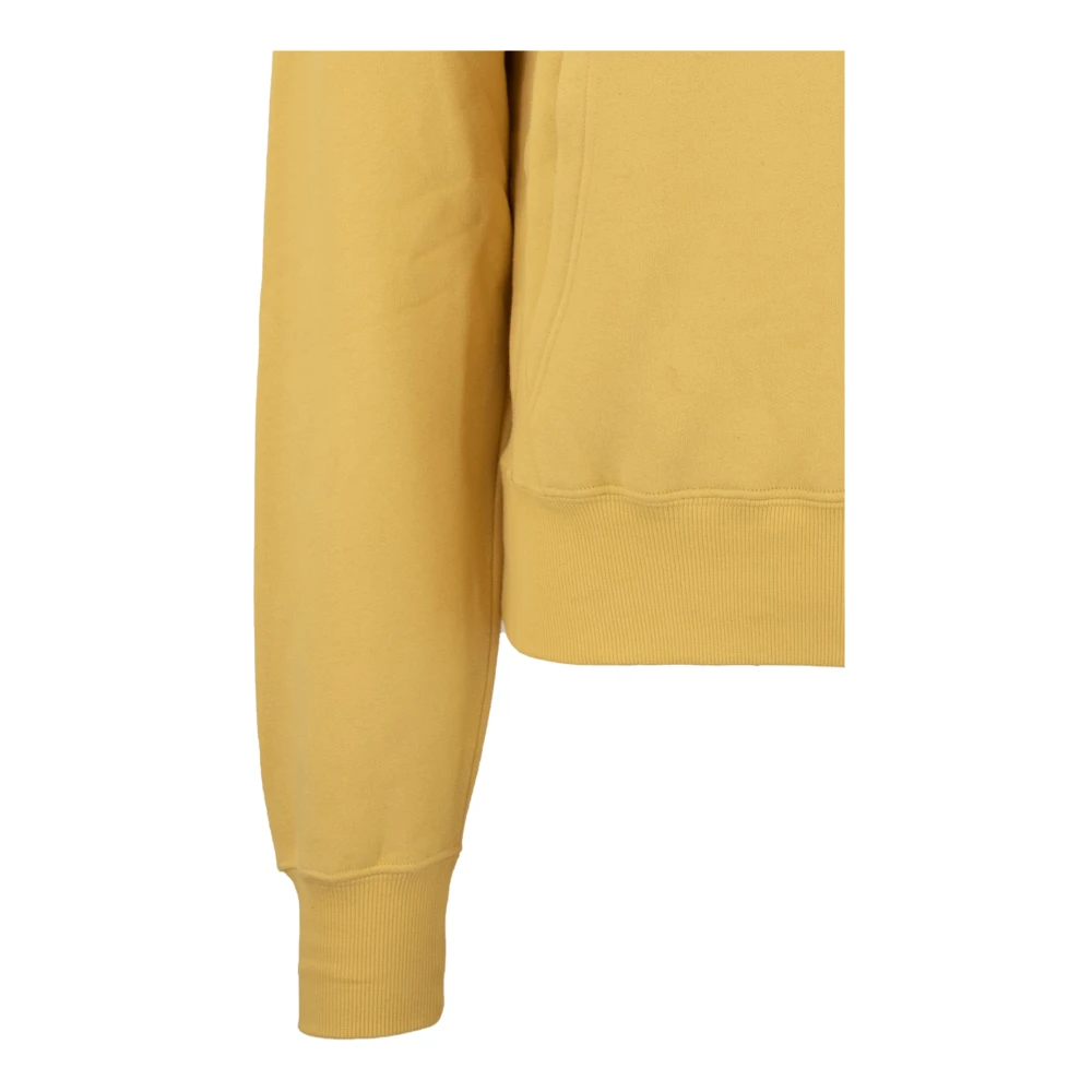 Saint Laurent Hoodie met Geborduurd Logo Yellow Dames