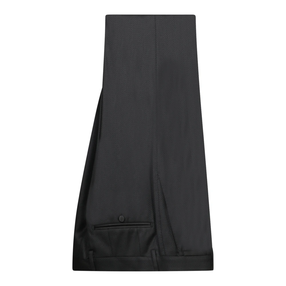 Dolce & Gabbana Zwart Tweedelig Pak Elegante Stijl Black Heren