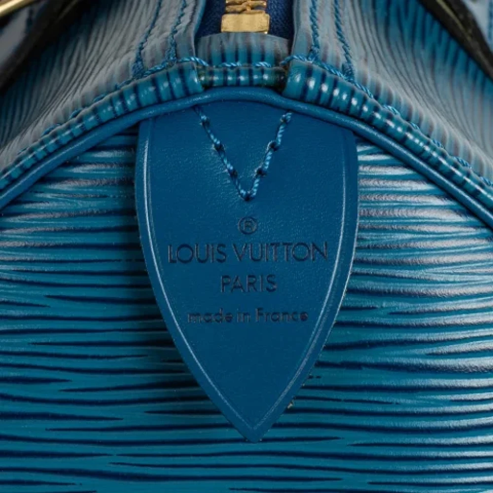Louis Vuitton Vintage Pre-owned Leather handbags Blue Dames