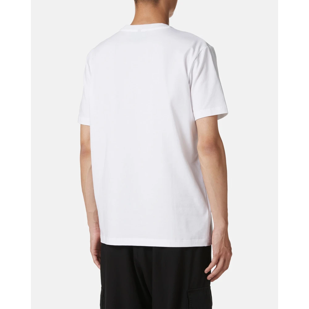 Iceberg Wit stretch katoenen T-shirt met Spongebob print White Heren