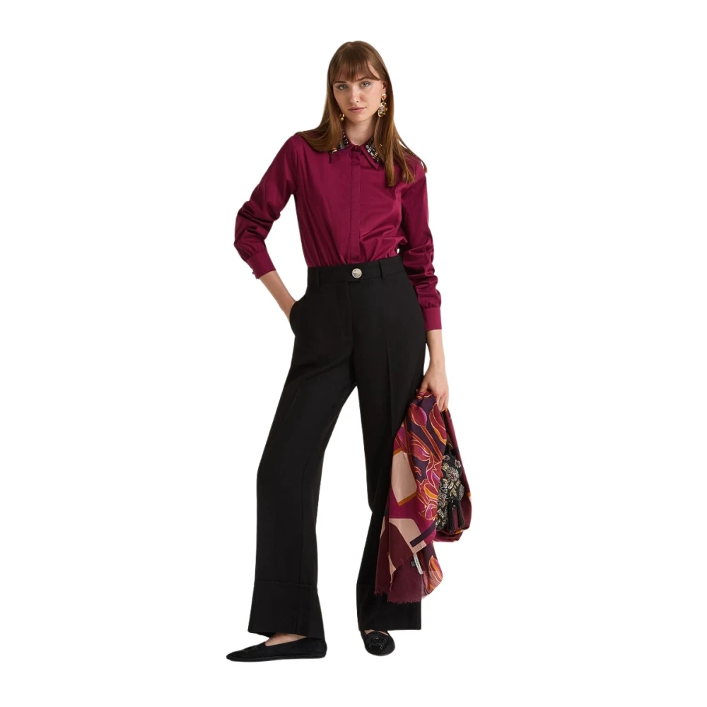 Maliparmi Donna Nero Pantaloni, M, New,