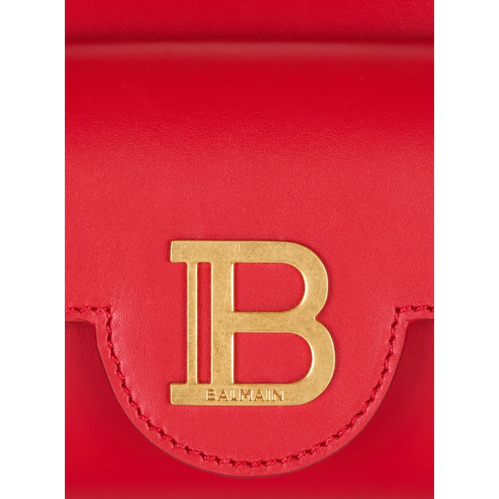 Balmain Kalfsleren B-Buzz Hobo tas Red Dames