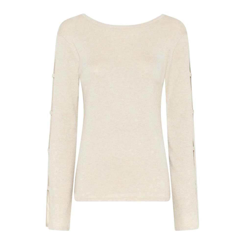 Bruuns Bazaar Anemonesbbyasmin gebreide trui White Dames