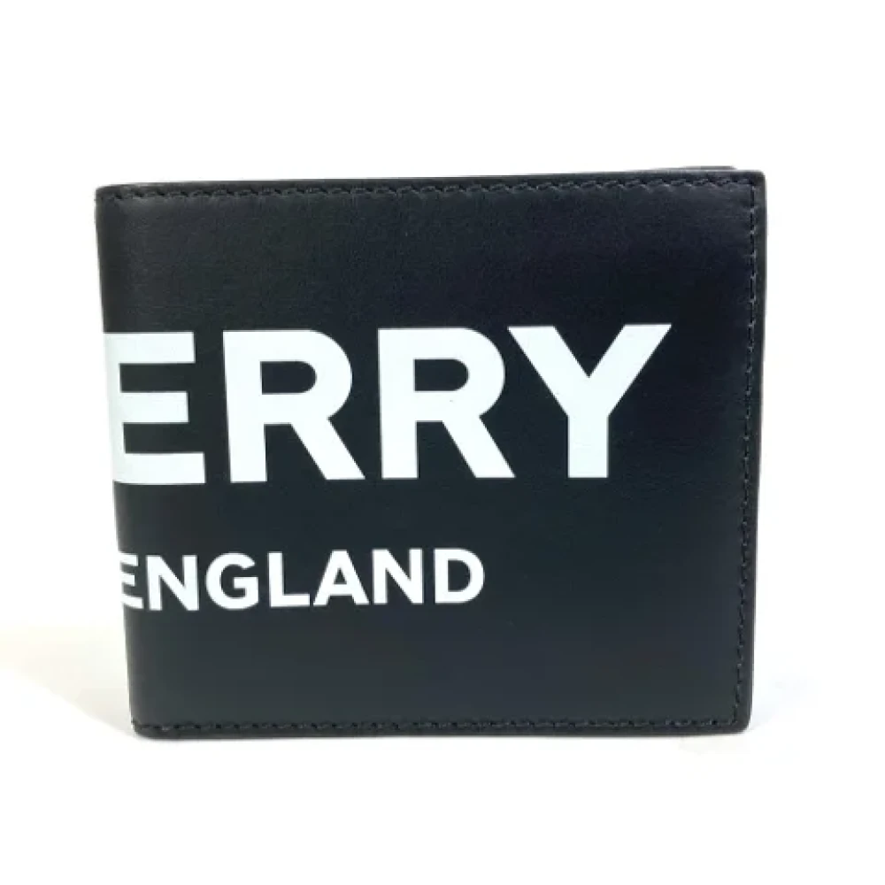 Burberry Vintage Pre-owned Leather wallets Black Heren