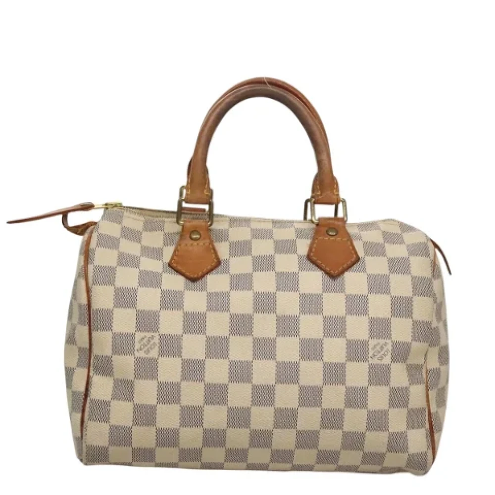 Louis Vuitton Vintage Pre-owned Canvas handbags White Dames