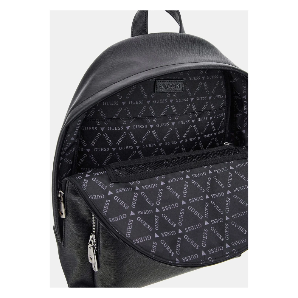 Guess Milano Saffiano Rugzak Black Heren