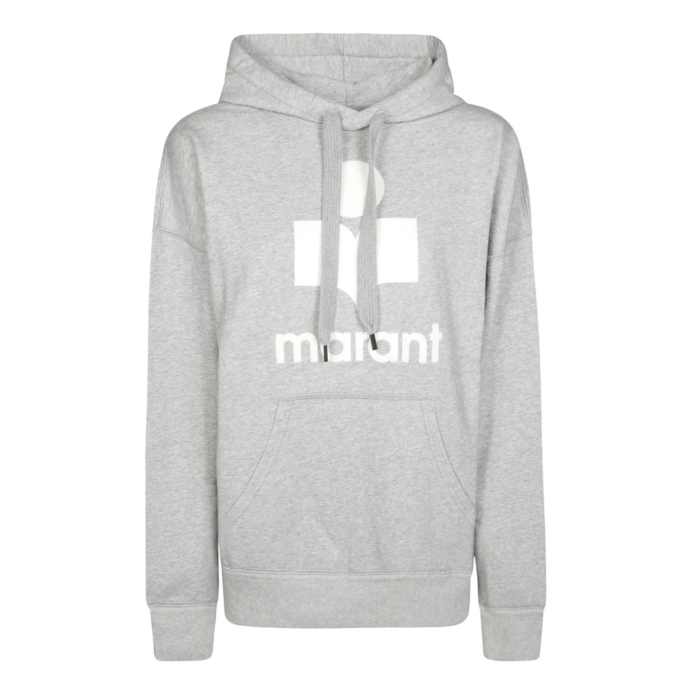 Isabel Marant Étoile Logo Hoodie Gray Dames