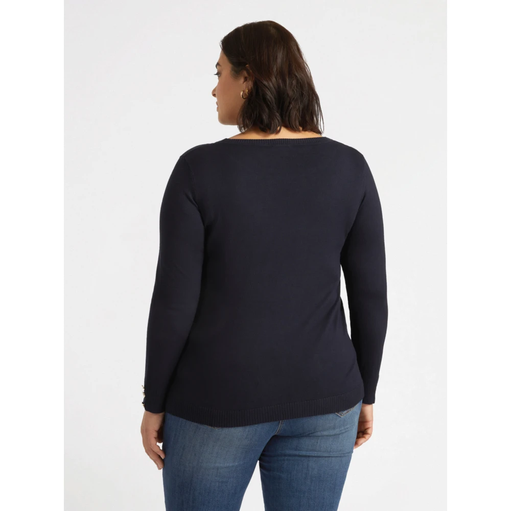 Fiorella Rubino Trui met Lenzing™ Ecovero™ Viscose Blue Dames