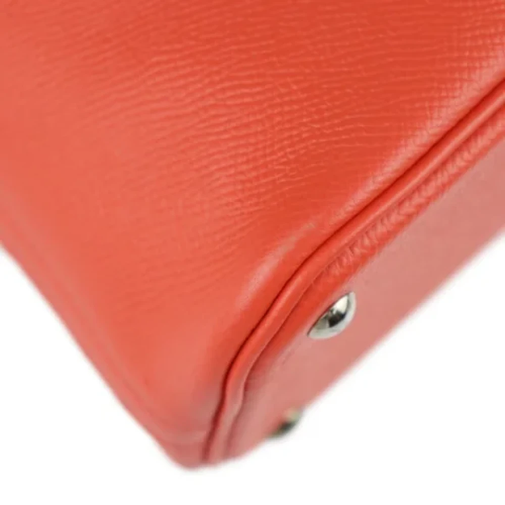 Hermès Vintage Pre-owned Leather handbags Orange Dames