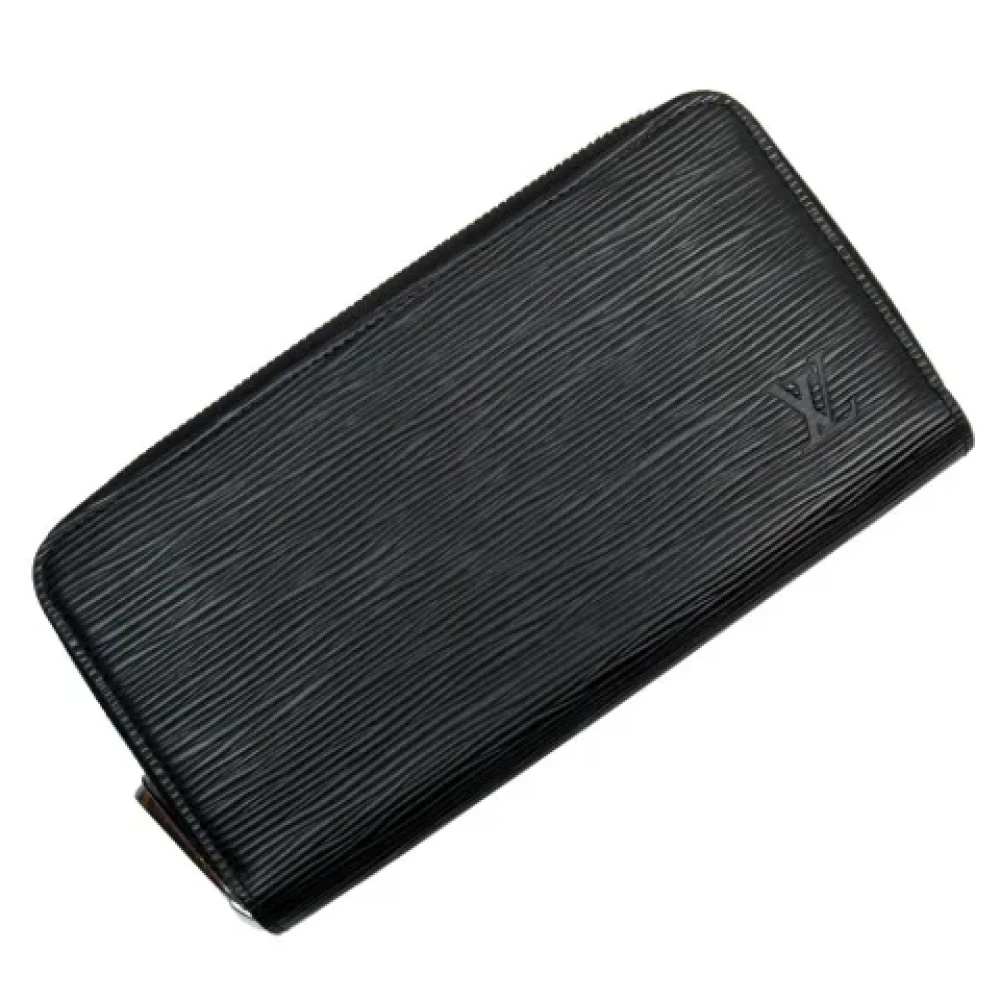Louis Vuitton Vintage Pre-owned Leather wallets Black Heren