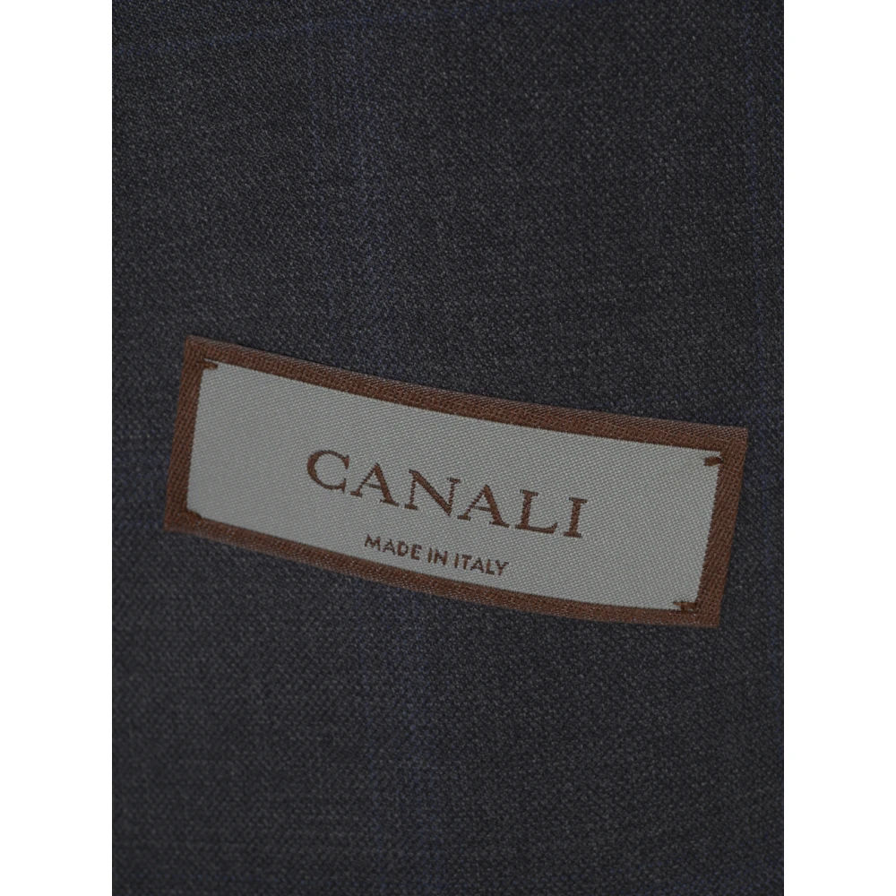 Canali Elegante Jurken met Voering Gray Heren