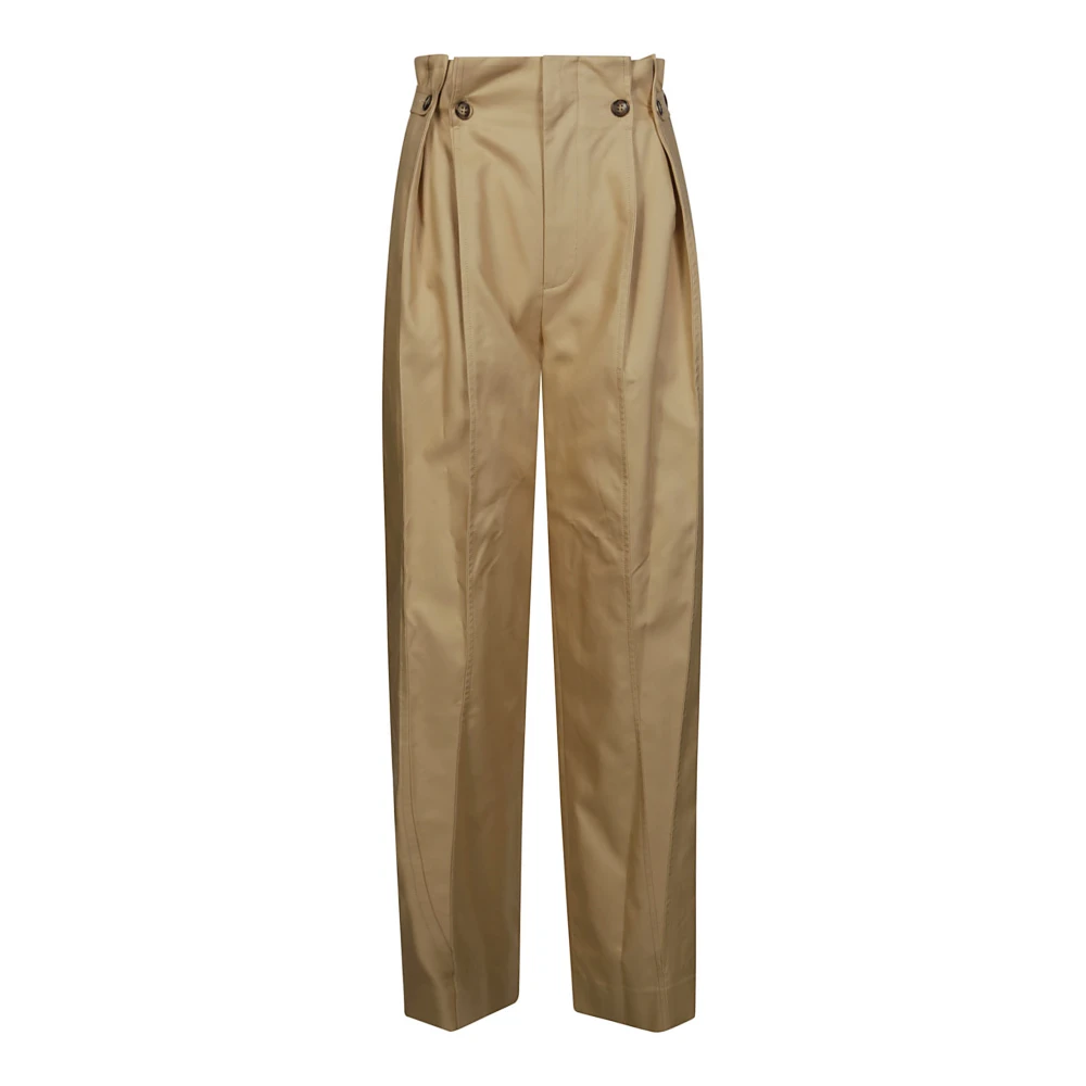 Victoria Beckham Wide Trousers Yellow Dames