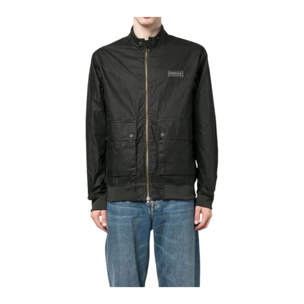 Barbour Zwarte jassen voor internationale stijl Black Heren