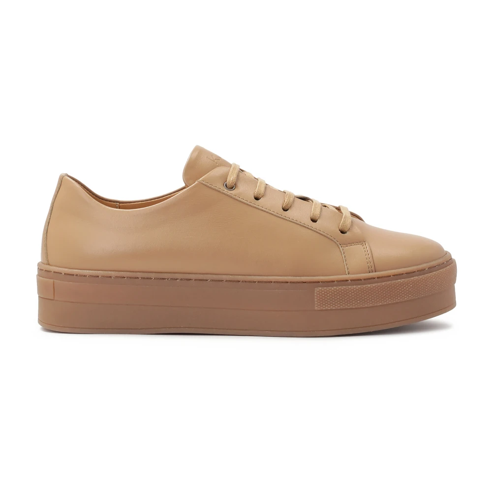 Kazar Lichtbruine sneakers op een dikke zool Dames Schoenen