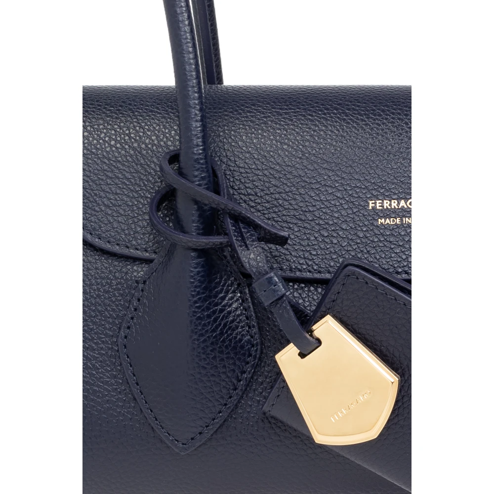 Salvatore Ferragamo Firenze Schoudertas Blue Dames