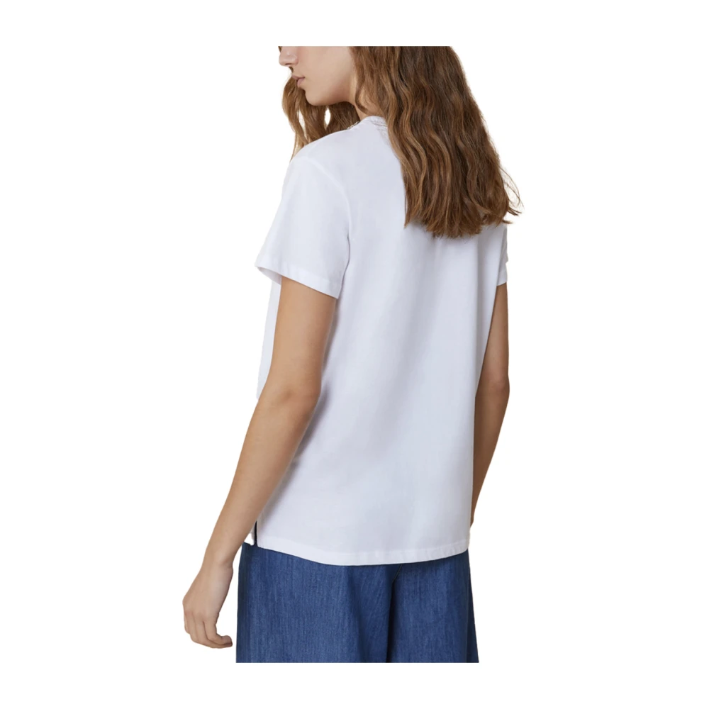 Pennyblack Sprankelend Basic Katoenen T-shirt White Dames