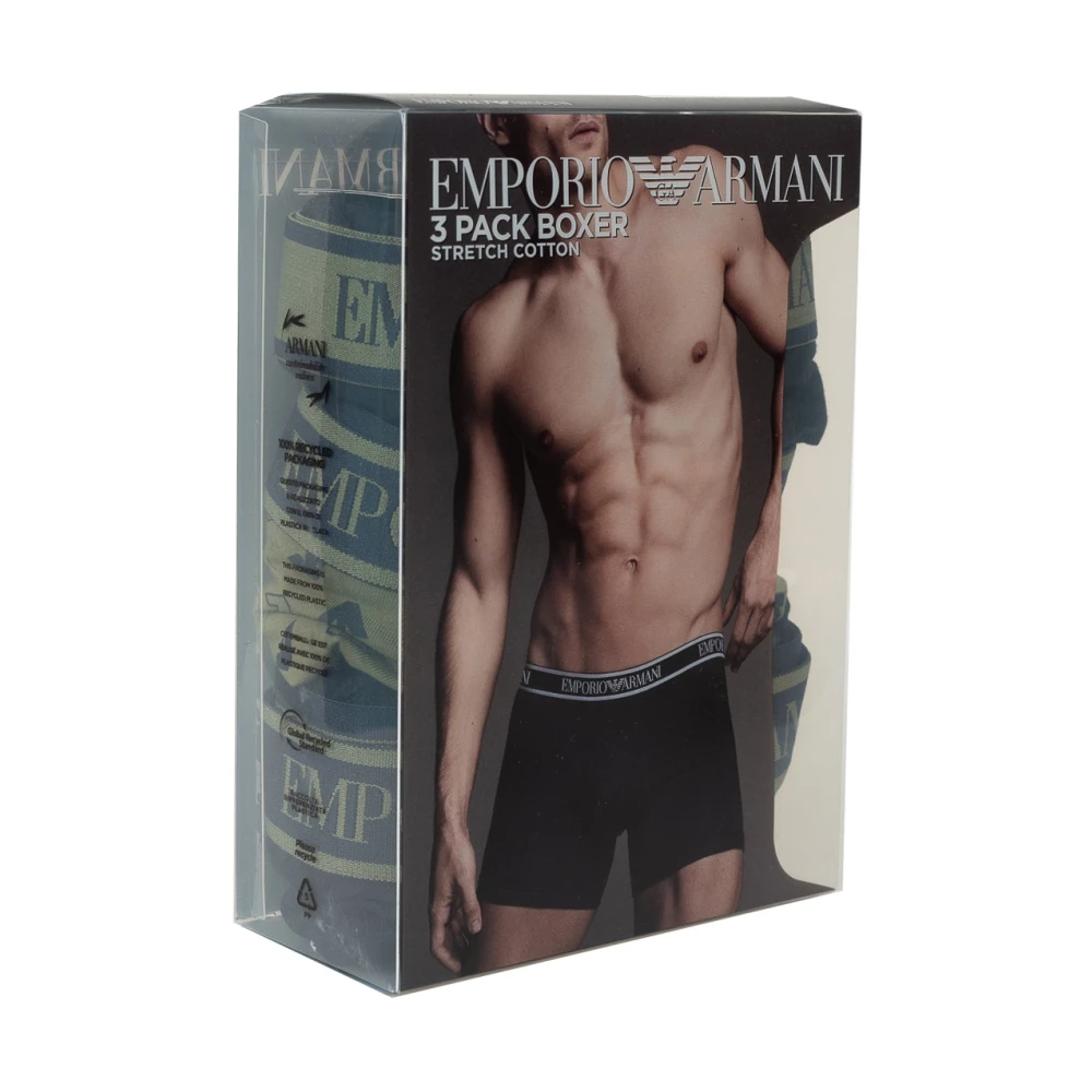 Emporio Armani 3-Pack Boxers Stijlvol Comfort Set Green Heren