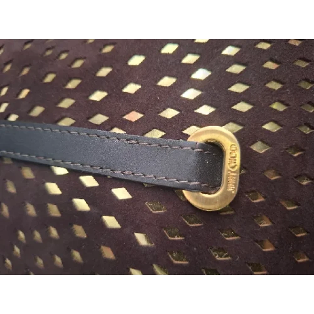 Jimmy Choo Pre-owned Suede handbags Brown Dames