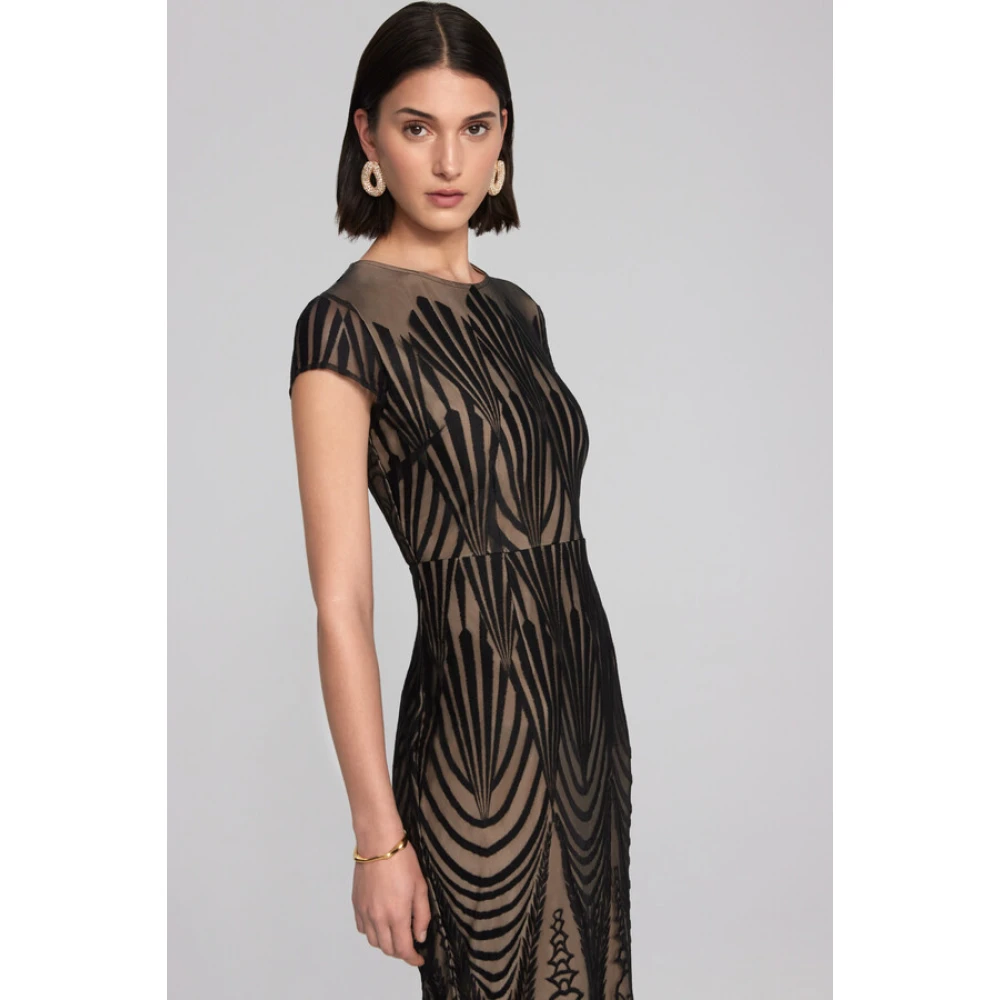 Joseph Ribkoff Elegante Maxi Jurk voor Vrouwen Black Dames