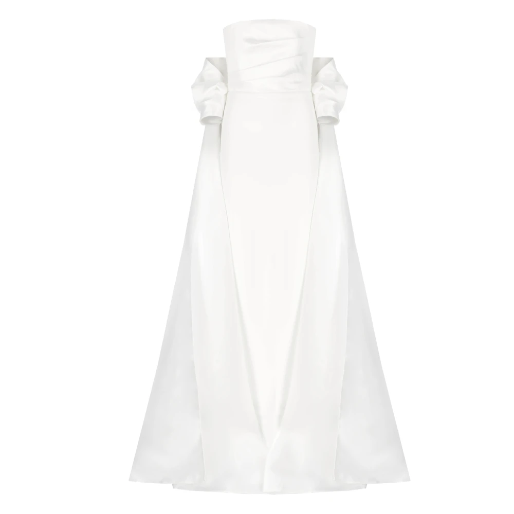 Solace London White Gowns, Female, S, Vera Strapless Gown With Stole