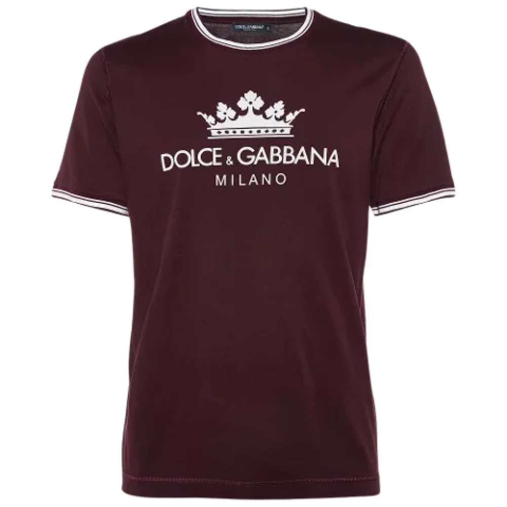 Dolce & Gabbana Pre-owned Cotton tops Red Heren