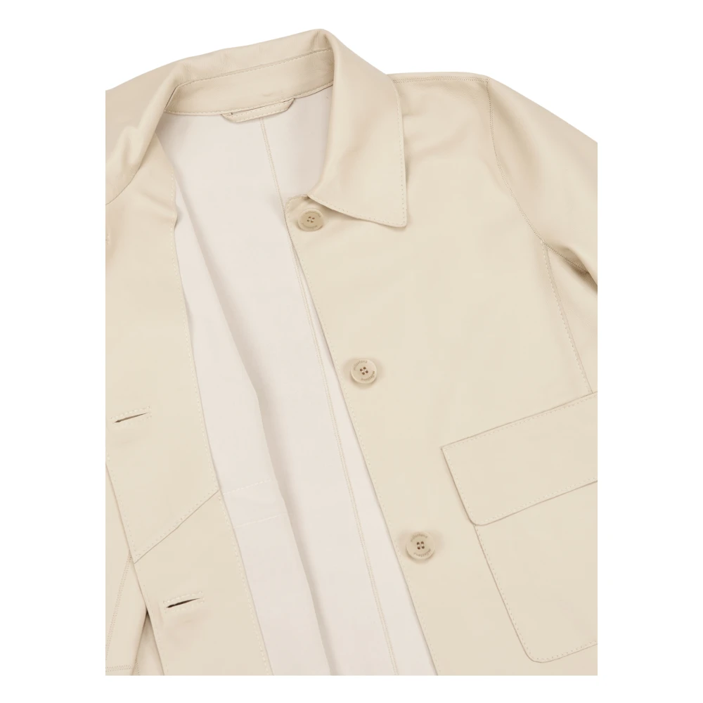 Milestone Lamsnappa-jasje met Lycra Jersey Beige Dames