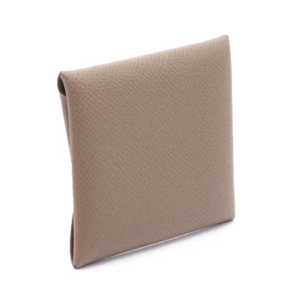 Hermès Vintage Pre-owned Leather wallets Brown Dames