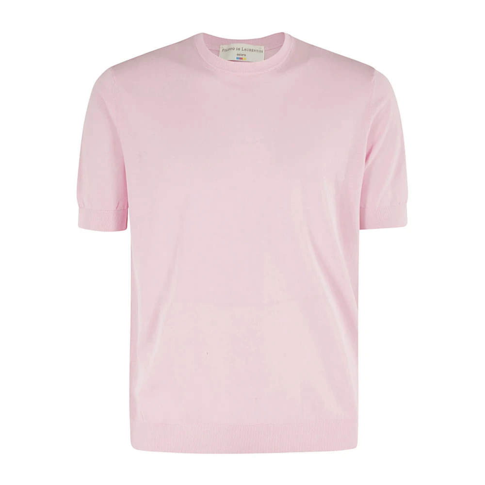 Filippo De Laurentiis Delave Crepe Kraag Shirt Pink Heren